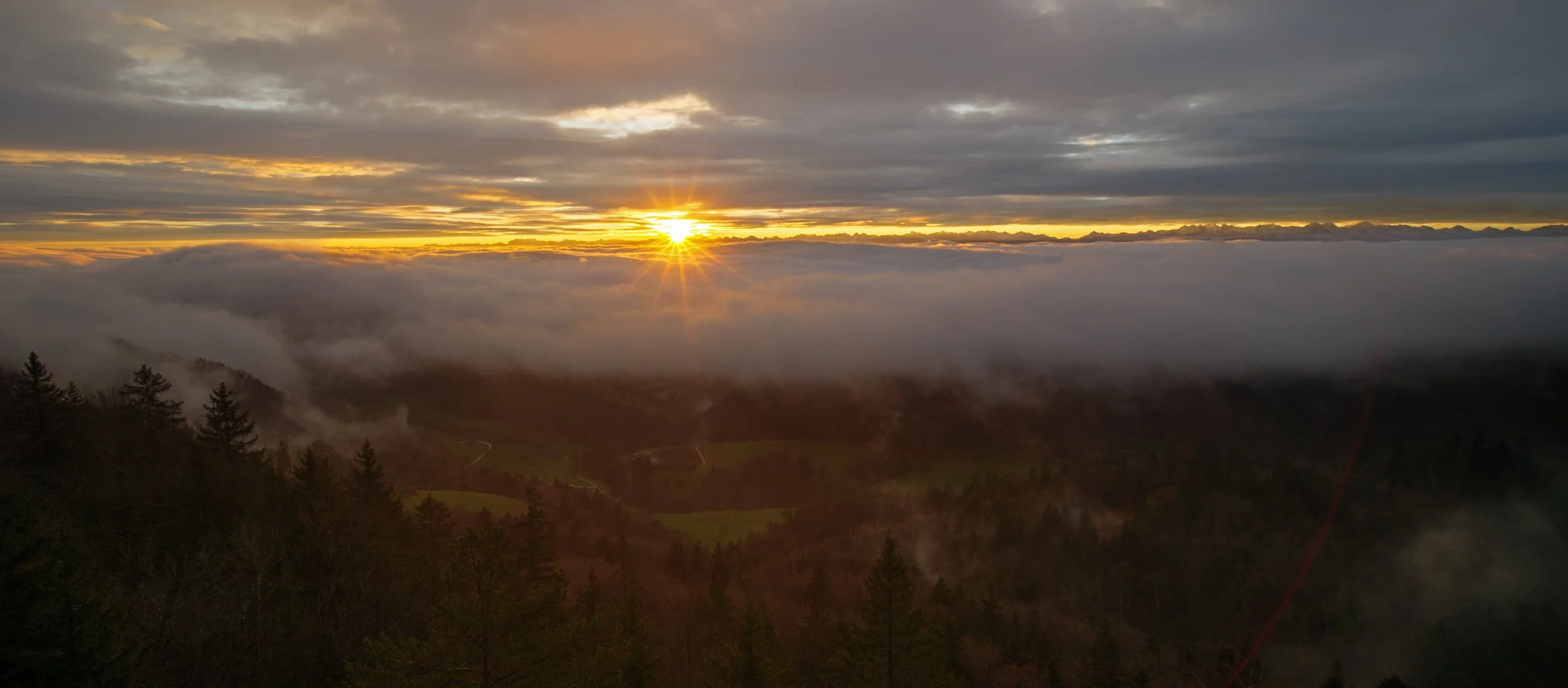 Sunrise over the mountains